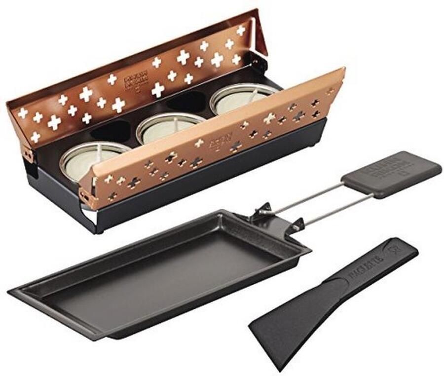 Mini Raclette Set met Kaarslicht Compact en Geschikt voor Wandelen