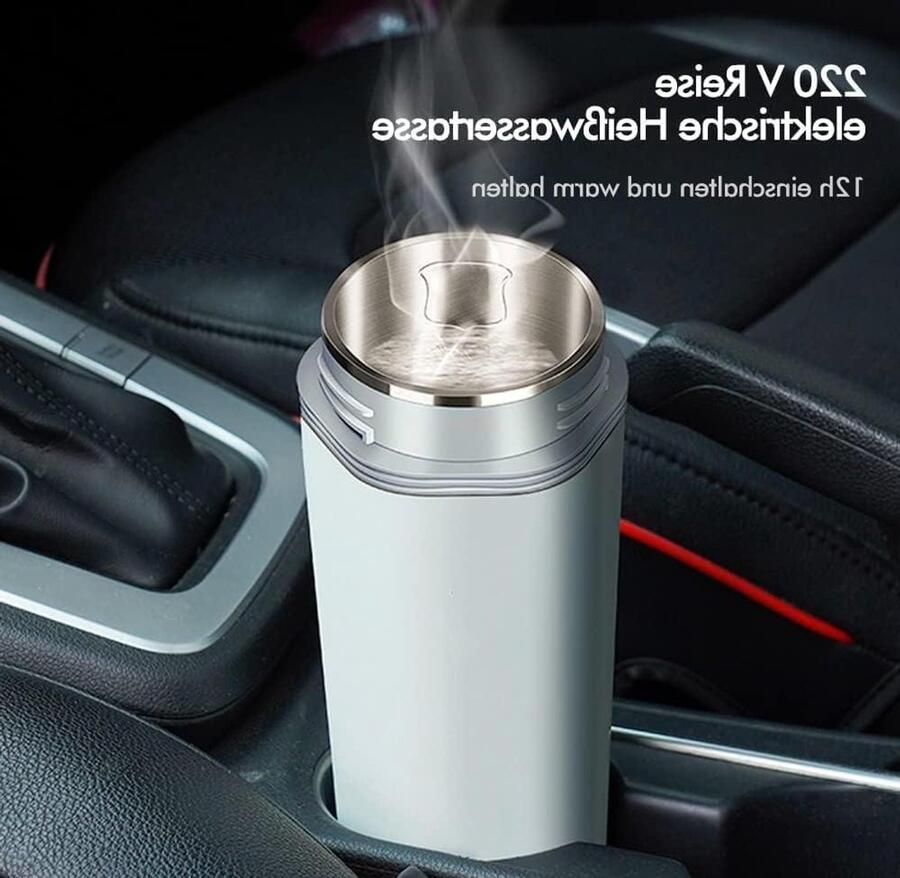 Mini Reis Waterkoker Elektrische Mok Onderweg Warme Drank Automatische Uitschakeling 450 ml Capaciteit Groen