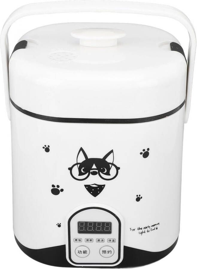 Mini-rijstkoker 1.2L voor Auto en Vrachtwagen Elektrische Lunchbox met Warmhoudfunctie