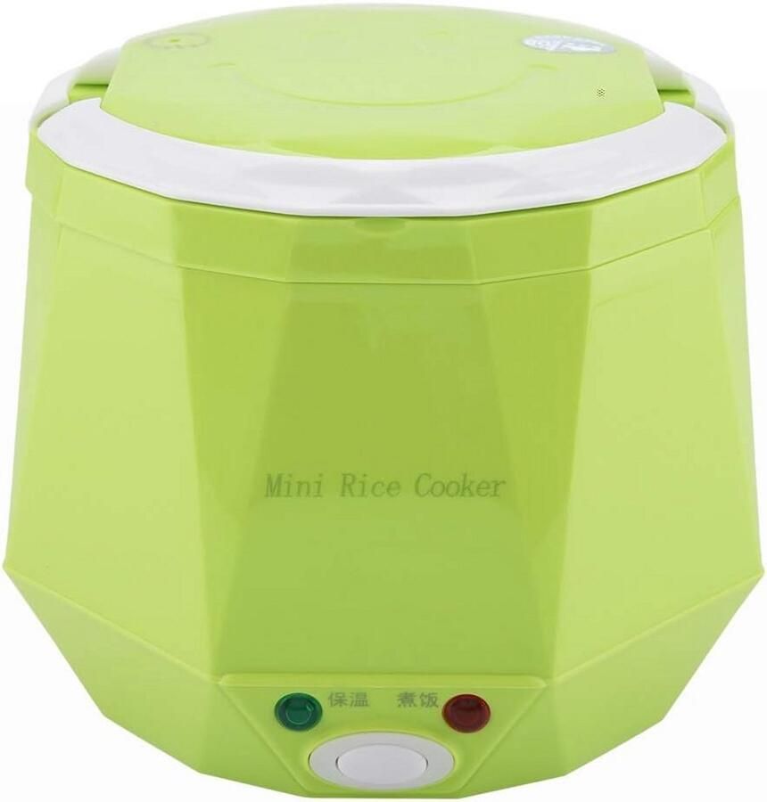 Mini Rijstkoker Auto & Thuis 12V 100W Compact 1.3L Roestvrijstaal Antiaanbakpan