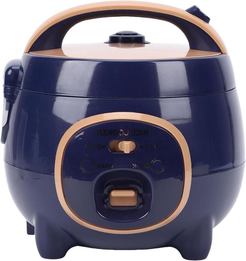 Mini Rijstkoker Compacte Koker Maaltijden Bereiden Stoomfunctie Inclusief 1.8 Liter Donkerblauw