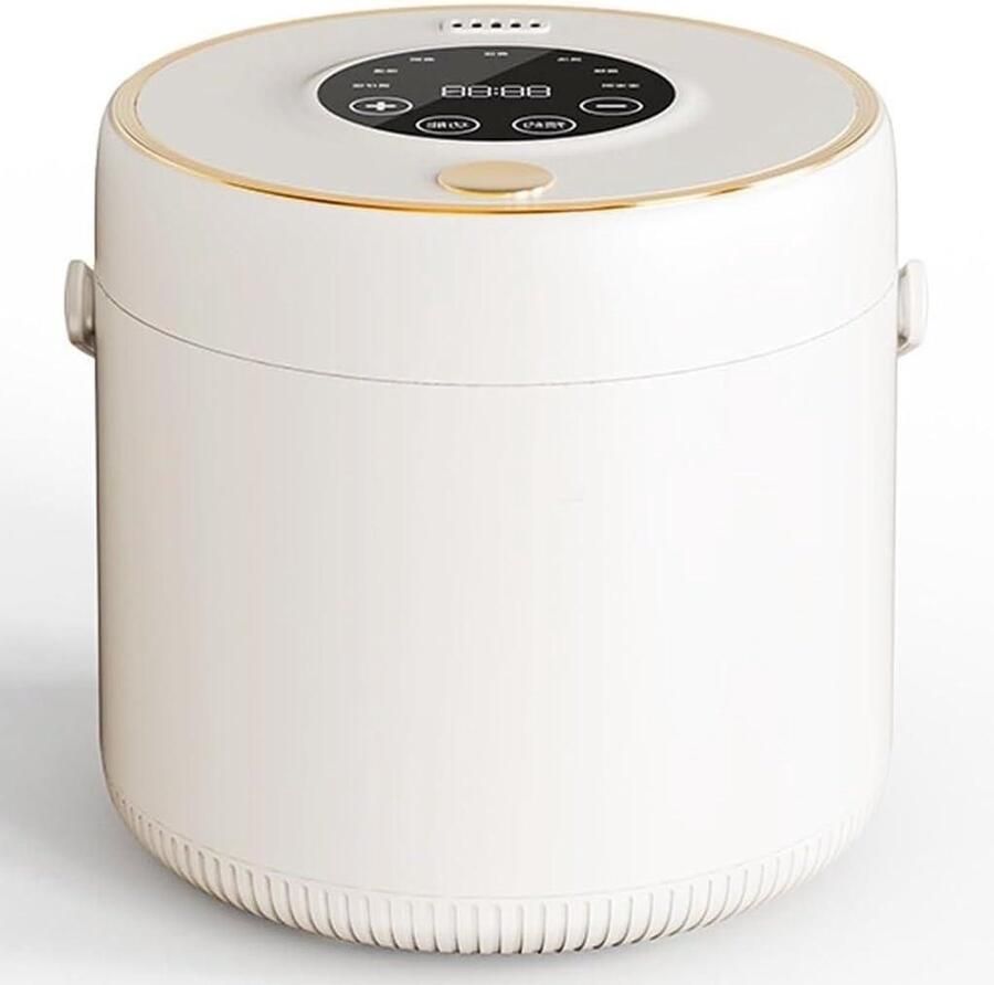 Mini Rijstkoker Kleine Kookpot Snel Rijst Koken Keramische Antiaanbaklaag 2L Wit