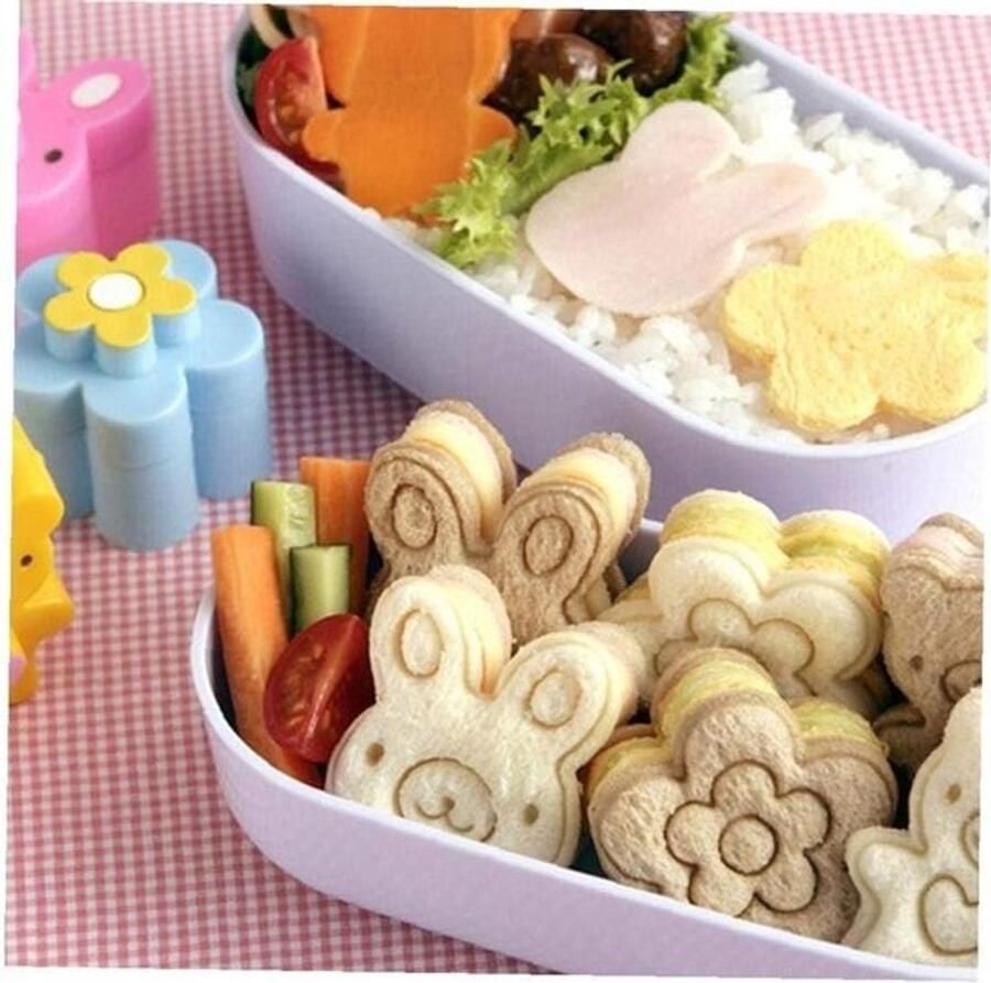 Mini Sandwich Snijder Vormen Mallen Leuke Broodjes Maken Duurzaam Kunststof 50 x 50 x 50 mm