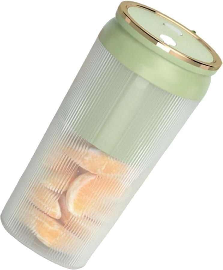 Mini Sapcentrifuge Draagbare Blender Verse Sappen Maken USB Oplaadbaar 300 Ml Capaciteit Lichtgroen
