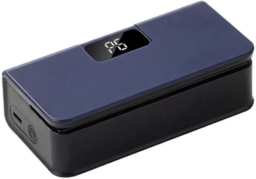 Mini-sealer draagbare via USB oplaadbare heatsealer met 6 instelbare standen en digitaal display – geschikt voor plastic zakjes snacks en het bewaren van voedsel (wit)