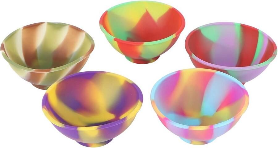 Mini Siliconen Kommen voor Pizzico Set van 5 Stuks