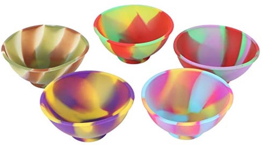 Mini Siliconen Kommen voor Pizzico Set van 5 Stuks