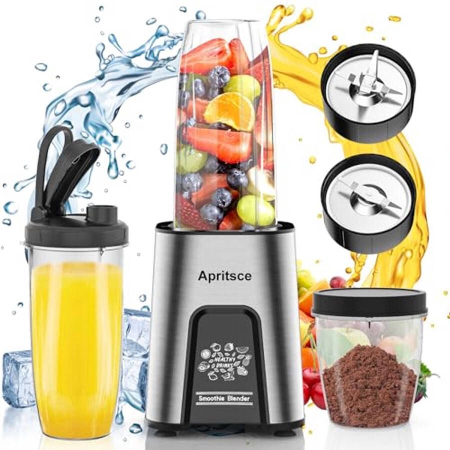 Mini Smoothie Maker 850W Elektrische Blender met Schenkdeksel