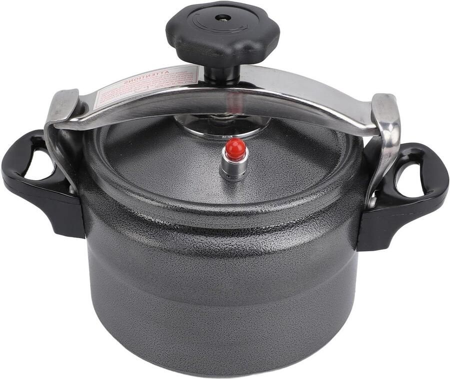 Mini Snelkookpan Drukpan Aluminium Snel Koken Compact Energiezuinig 5 Liter Grijs