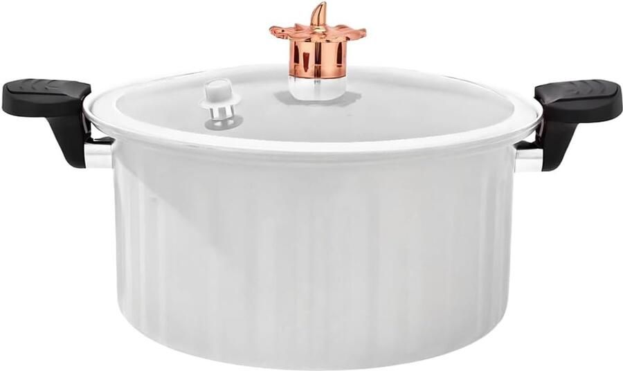 Mini Snelkookpan Soeppan Induction Snel Koken Antiaanbaklaag 28.8 cm Wit
