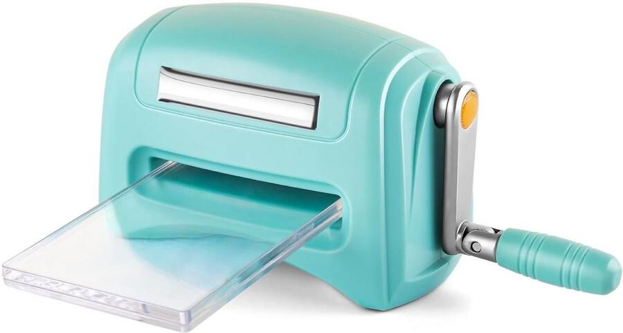 Mini Snijmachine Handmatige Pers Hobby Projecten Compact Formaat 15.5 x 8 cm Blauw