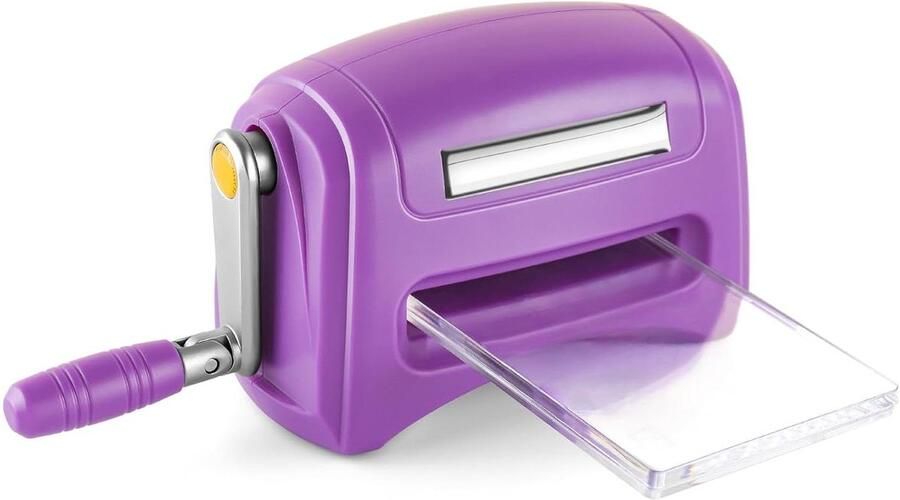 Mini Stansmachine Kleine Snijmachine Knutselen Kaarten Maken Antislip Siliconen Basis 155 x 8 cm Paars