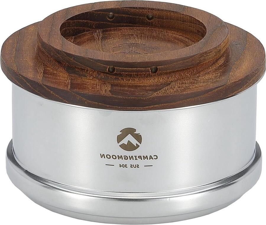 Mini Steamer Stoominzet Kamperen Koken Stapelbaar Ontwerp 12 cm Diameter Zilver