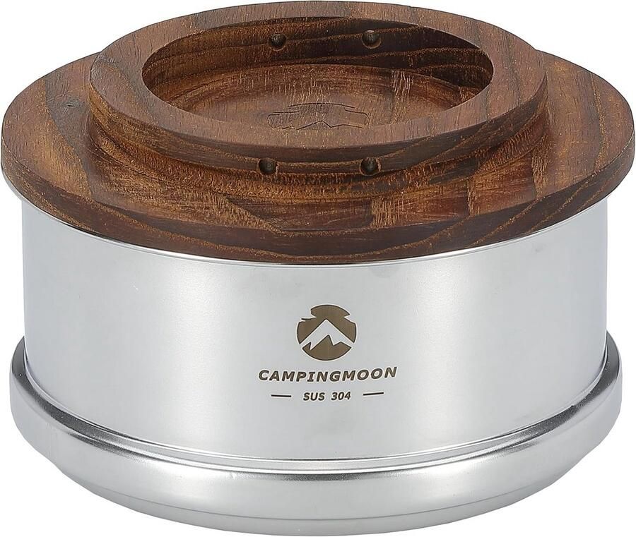 Mini Steamer Stoominzet Kamperen Koken Stapelbaar Ontwerp 12 cm Doorsnee Zilver