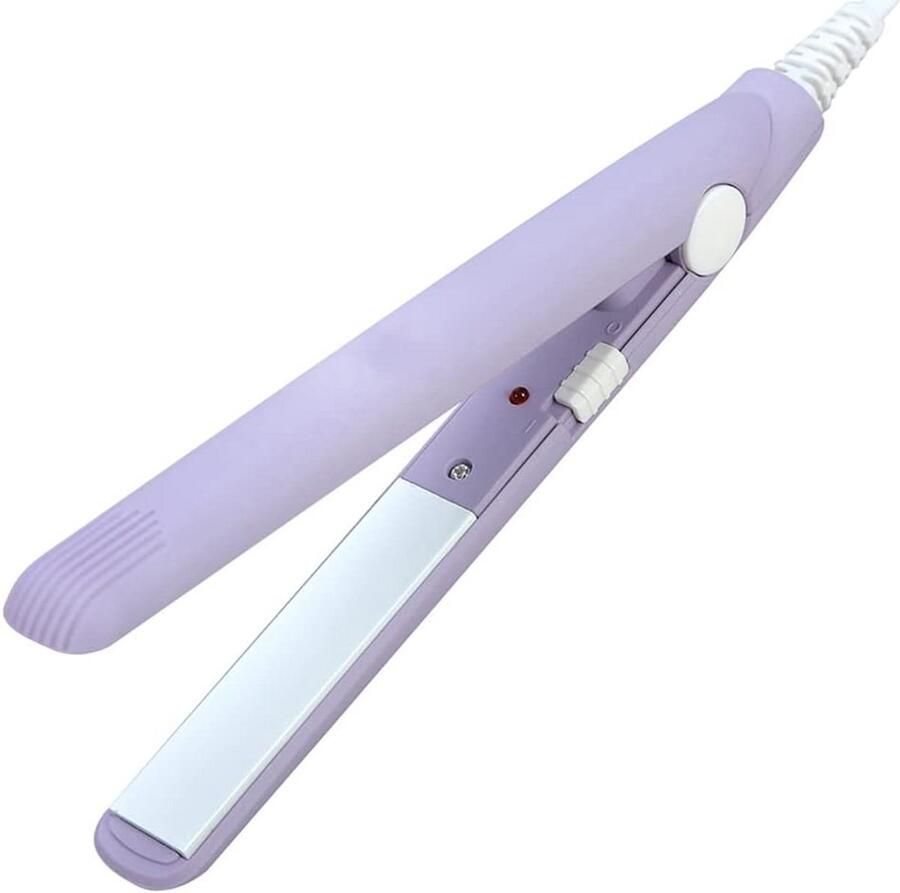 Mini Stijltang en Krultang met Keramische Plaat Snel Opwarmen voor Kort en Lang Haar