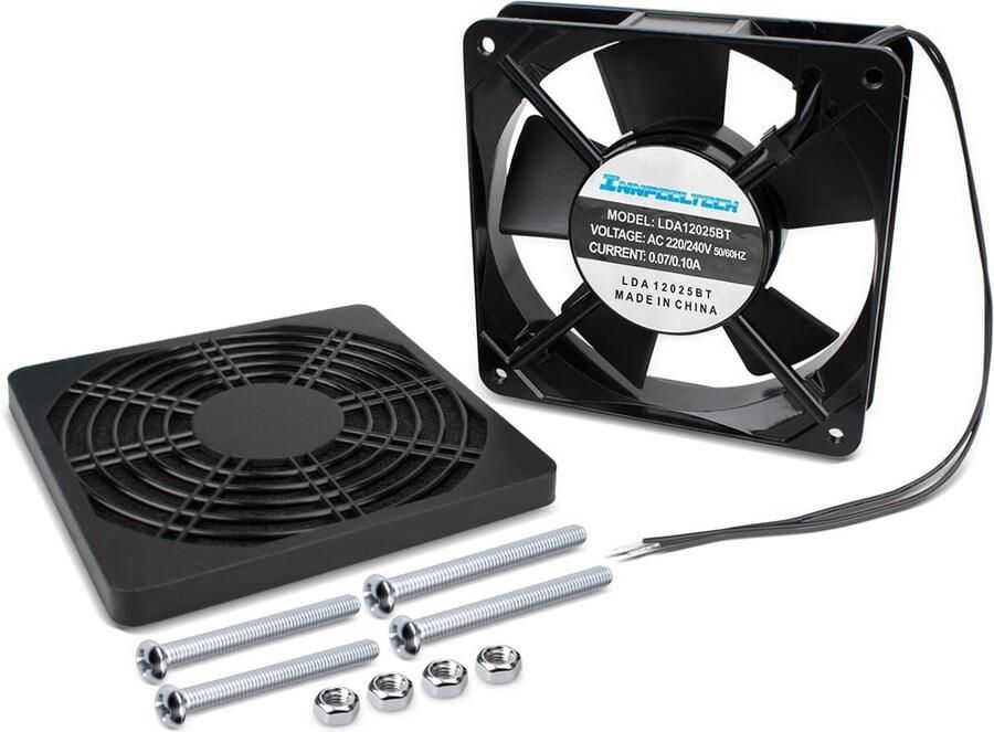 Mini-stille elektrische koelventilator 120x120x25 mm met dubbele kogellagers voor koeling van ijsmachines koelkasten en computers