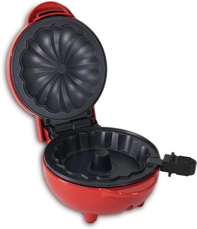 Mini Taartmaker Cupcake Machine Snel Bakken Dubbelzijdige Verwarming 19 x 16 x 13 cm Rood