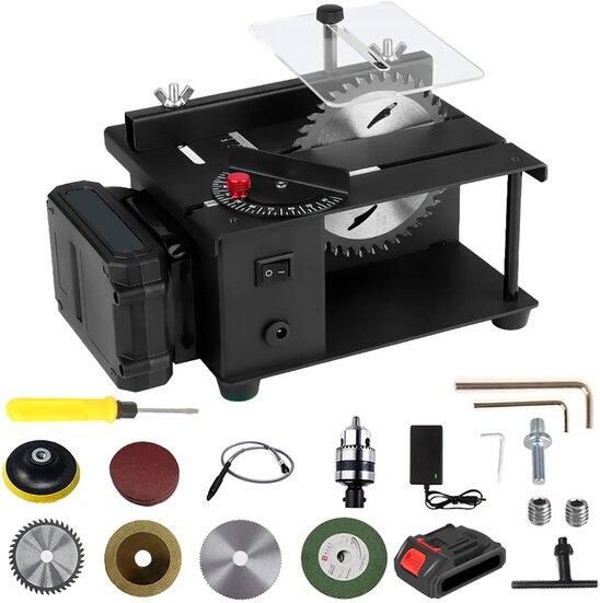 Mini Tafelzaag 1 Battery Set 23000 RPM 110 mm Zaagblad Metaal Voor Houtbewerking