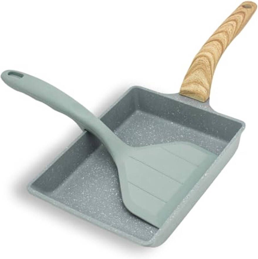 Mini Tamagoyaki Pan voor Perfecte Japanse Omeletten Antiaanbak Aluminium Eierpan 20 x 15 cm