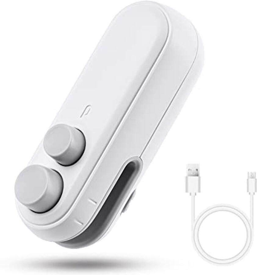 Mini Vacuüm Sealapparaat 2-in-1 Thermische Verzegelaar voor Voedselopslag en Snacks