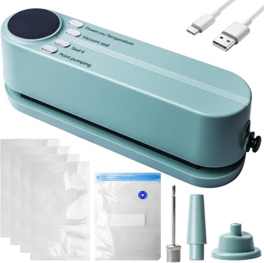 Mini vacuümapparaat met sterke zuigkracht en digitale led-display