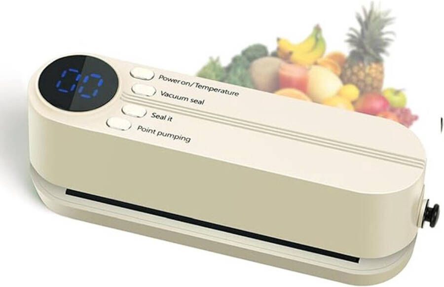 Mini vacuümsealer voor voedsel draagbare oplaadbare vacuümsealer voor het bewaren van droog en nat voedsel warmtesealer voor chipszakken
