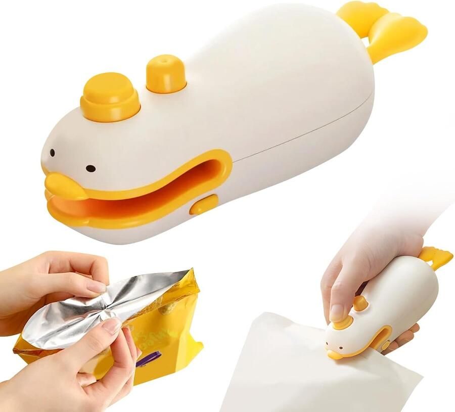 Mini Vacuümzaksealer 3-in-1 Oplaadbare Voedselversiegelaar Magnetisch & Ophangbaar Keukengadget Voor Chips Noten en Kruiden Draagbare Handheld Versiegelaar