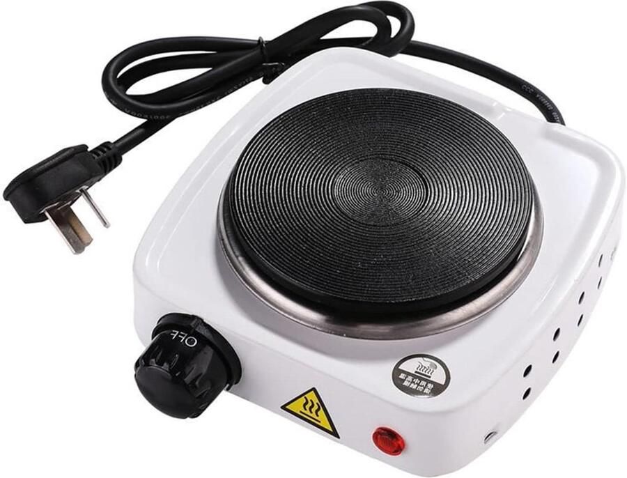 Mini Verwarmingsfornuis Elektrische Kookplaat Mokkapot Thee en Koffie Zetten Automatische Temperatuurregeling 100 mm Diameter Zwart
