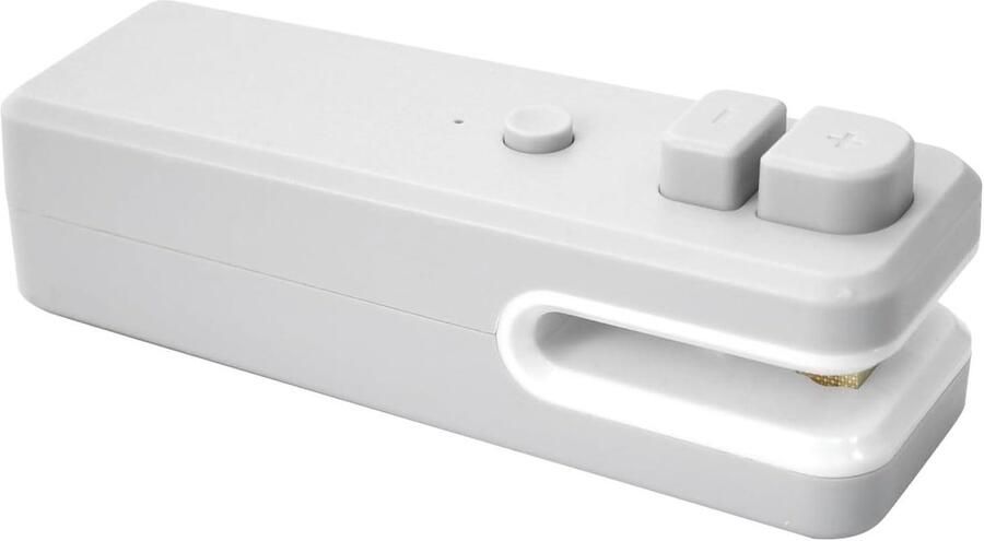 Mini Verzegelaar Zaksealer Hersealer Voedsel Vers Houden USB Oplaadbaar 11 cm Lengte Grijs