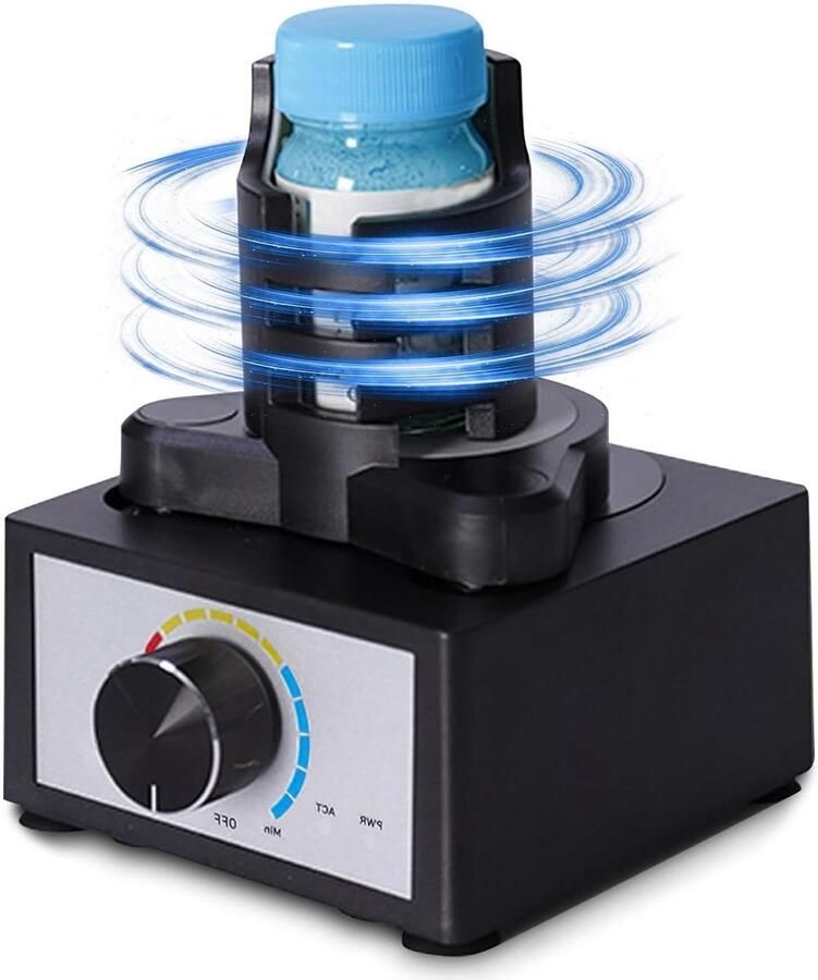 Mini Vortex Mixer Kleine Mixer Vloeistoffen Mengen Compact Ontwerp 21 cm Zwart