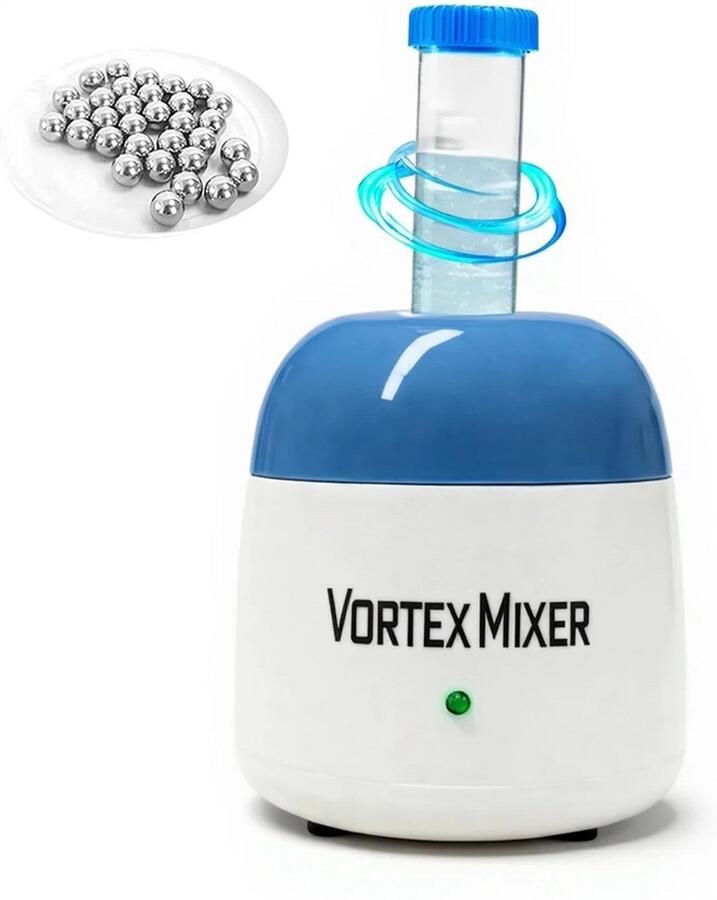 Mini Vortex Mixer Kleurschudder Laboratorium Vloeistoffen Mengen Touch Functie 8.0 cm x 7.6 cm Blauw