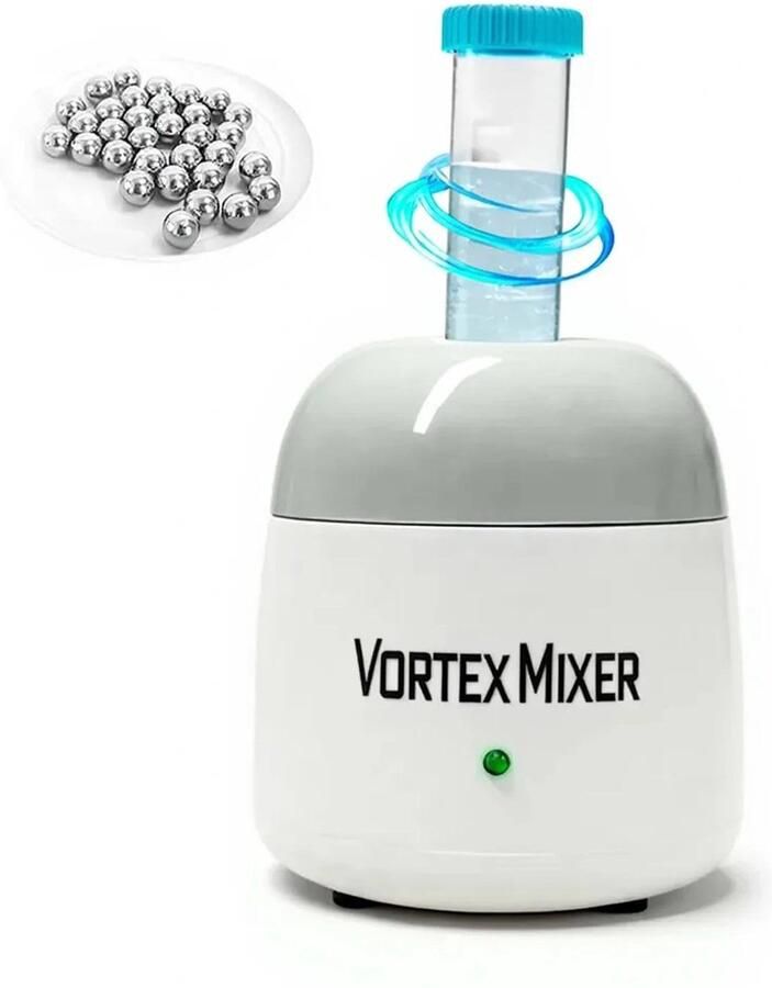 Mini Vortex Mixer Kleurschudder Laboratorium Vloeistoffen Mengen Krachtige 5200 RPM Motor Compact Ontwerp Grijs