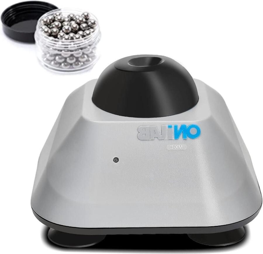 Mini Vortex Mixer Laboratorium Roerder Vloeistoffen Mengen Touch Bediening 120 Mengbollen Grijs