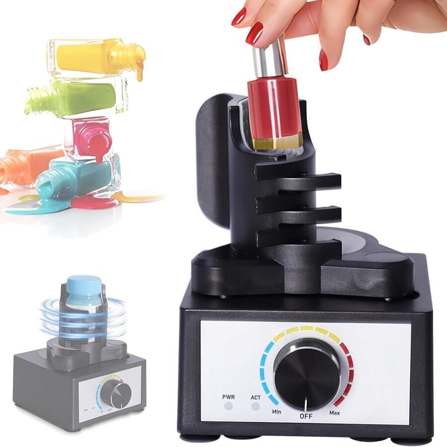 Mini Vortex Mixer Schudapparaat Flessen Mengen Handsfree Bediening 10-100 ml Zwart