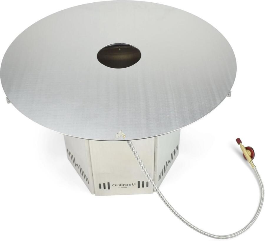 Mini Vuurplaat Grill Tafelbarbecue Vuurton Buiten Koken Insteekbaar RVS Ontwerp 40 x 40 x 25 cm