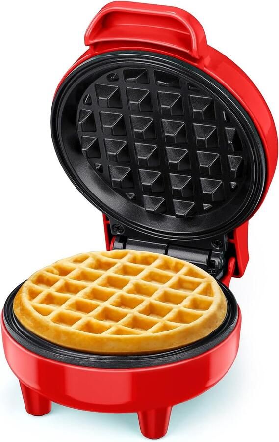 Mini Wafelijzer 550W Antiaanbak Automatische Temperatuur Compact Design