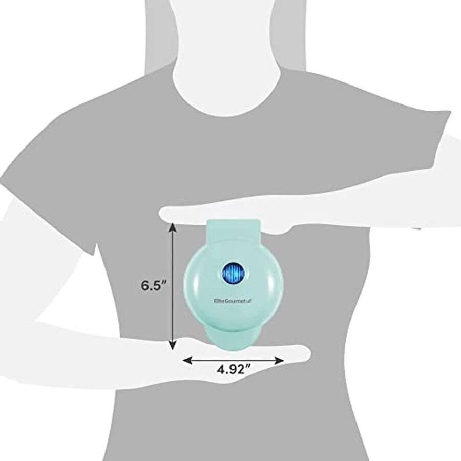 Mini Wafelijzer Elektrisch Compact Design voor Belgische Wafels Rösti Keto Snacks en Eieren
