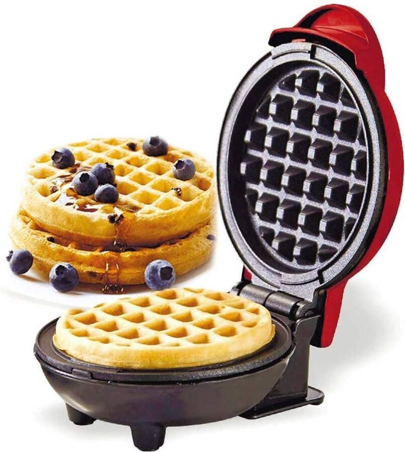 Mini wafelijzer Non-Stick Wafels Mini Waffle maker L16xB12xH8 5cm