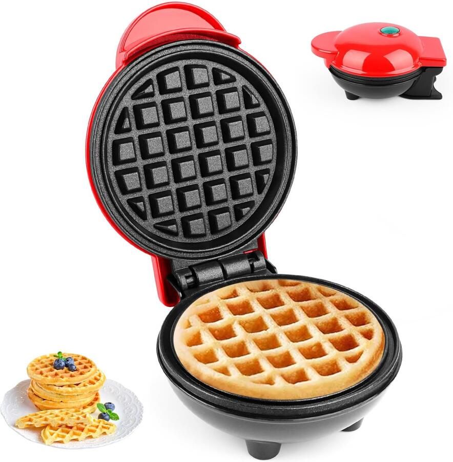 Mini Wafelijzer voor Belgische Wafels