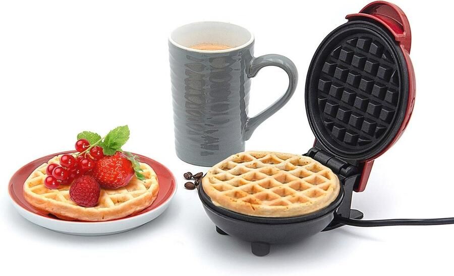 Mini Wafelijzer voor Snelle en Gemakkelijke Wafels