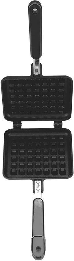 Mini Wafelijzer Wafelmaker Snack Snelle Ontbijtjes Maken Compact Anti-aanbak 31 x 15 x 4 cm Zwart