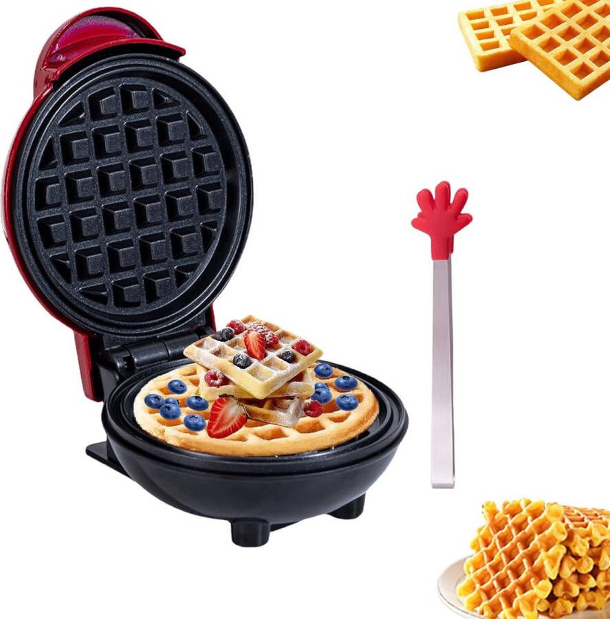 Mini Wafelijzer Wafelmaker Waffle Maker Non-Stick - Foto 1