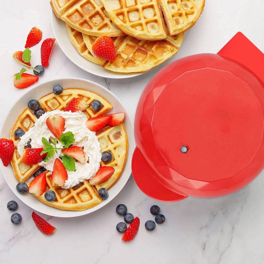 Mini Wafelijzer Wafelmaker Waffle Maker Non-Stick