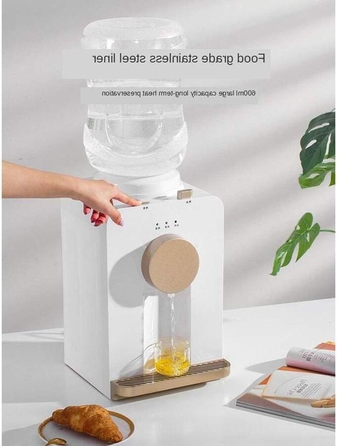 Mini Water Dispenser Kleine Waterdispenser Direct Drinken Explosie Model 25.5x25x40 cm Wit