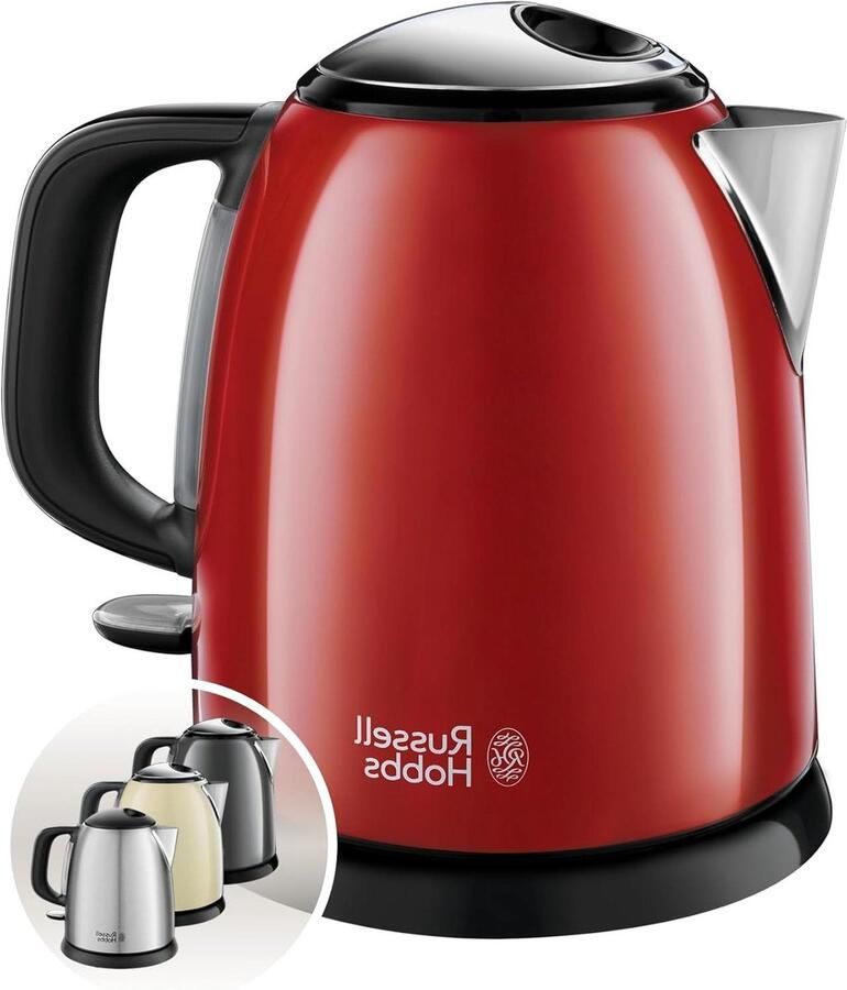 Mini Waterkoker Elektrische Waterkoker Snelkook Waterkoker Snel Water Koken Energiebesparend Snelkoken 1 Liter Rood