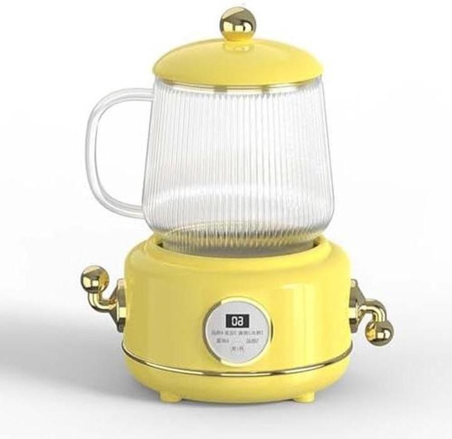 Mini waterkoker Kookpot Dranken bereiden Stille warmhoudfunctie 600 ml Zilver