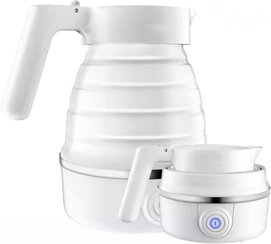 Mini Waterkoker Opvouwbare Ketel Reizen en Kamperen Opvouwbaar Ontwerp 600 ml Rood