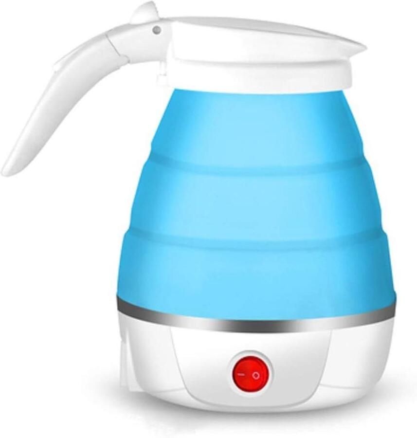 Mini Waterkoker Reis Waterkoker Opvouwbaar Snel Water Koken Dubbele Spanning 0.6 L Blauw