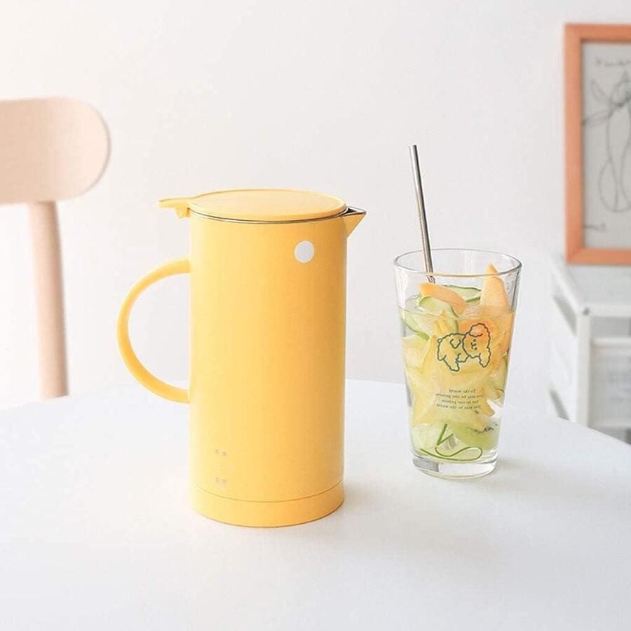 Mini Waterkoker Reis Waterkoker Snel Water Koken Dubbele Temperatuur 06 Liter Geel