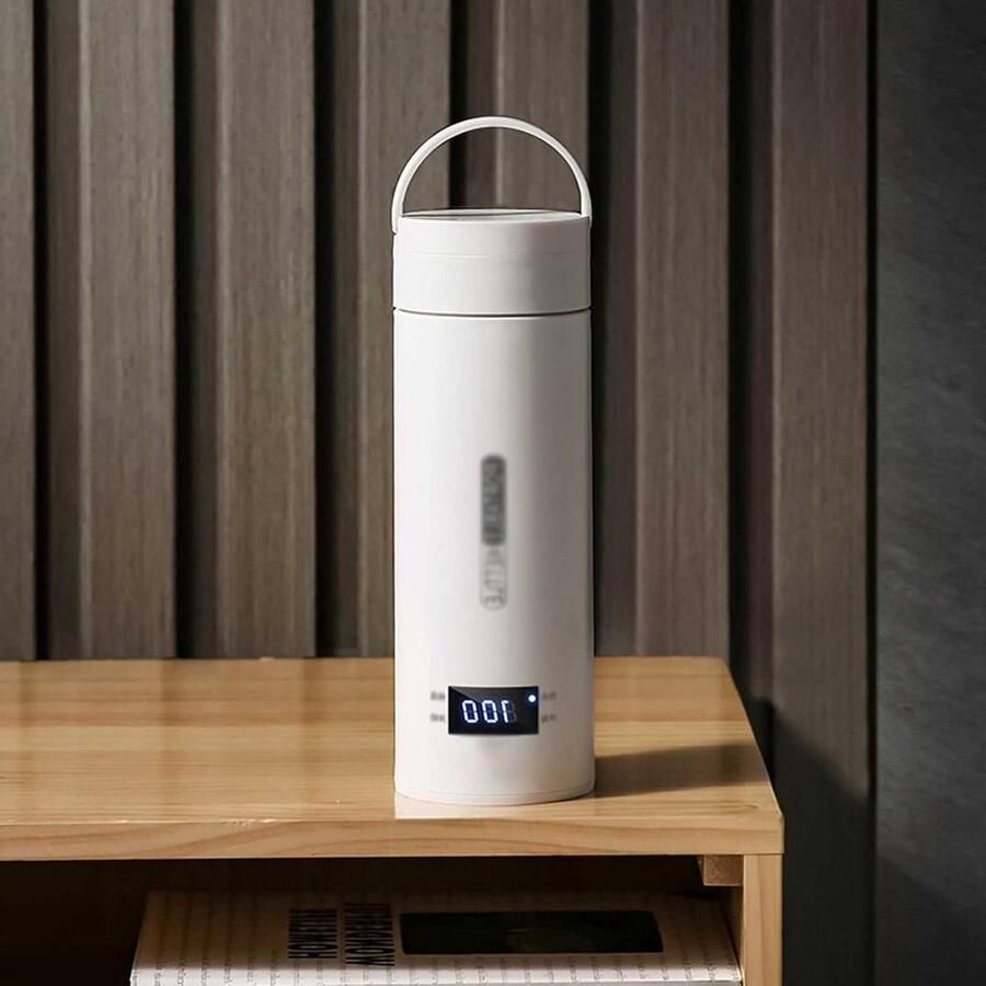 Mini Waterkoker Reiskoker Waterkoker Persoonlijke Drankjes Maken 4 Temperatuurstanden 500 ml Wit